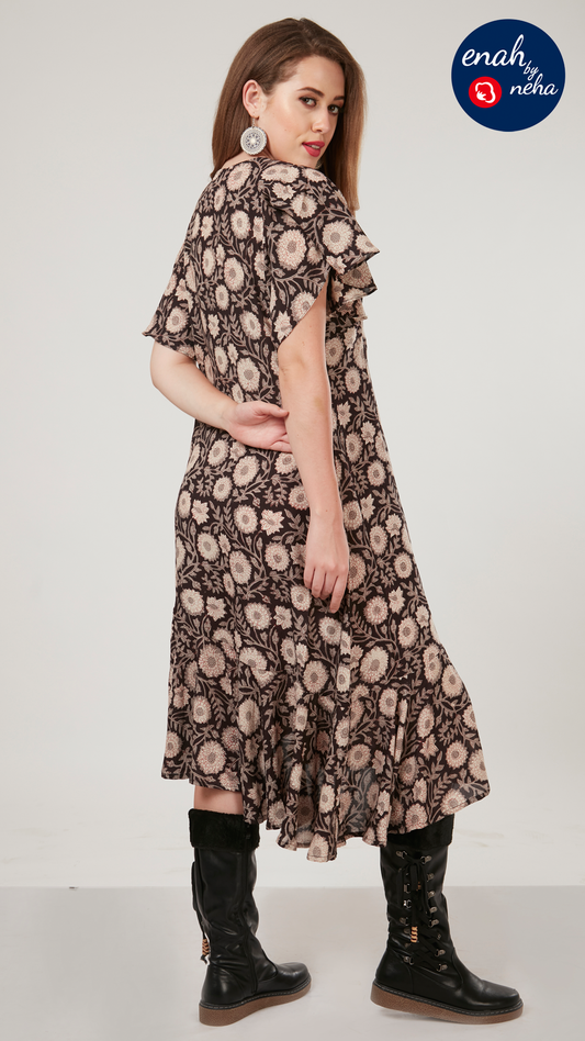 Asymmetrical hem dress