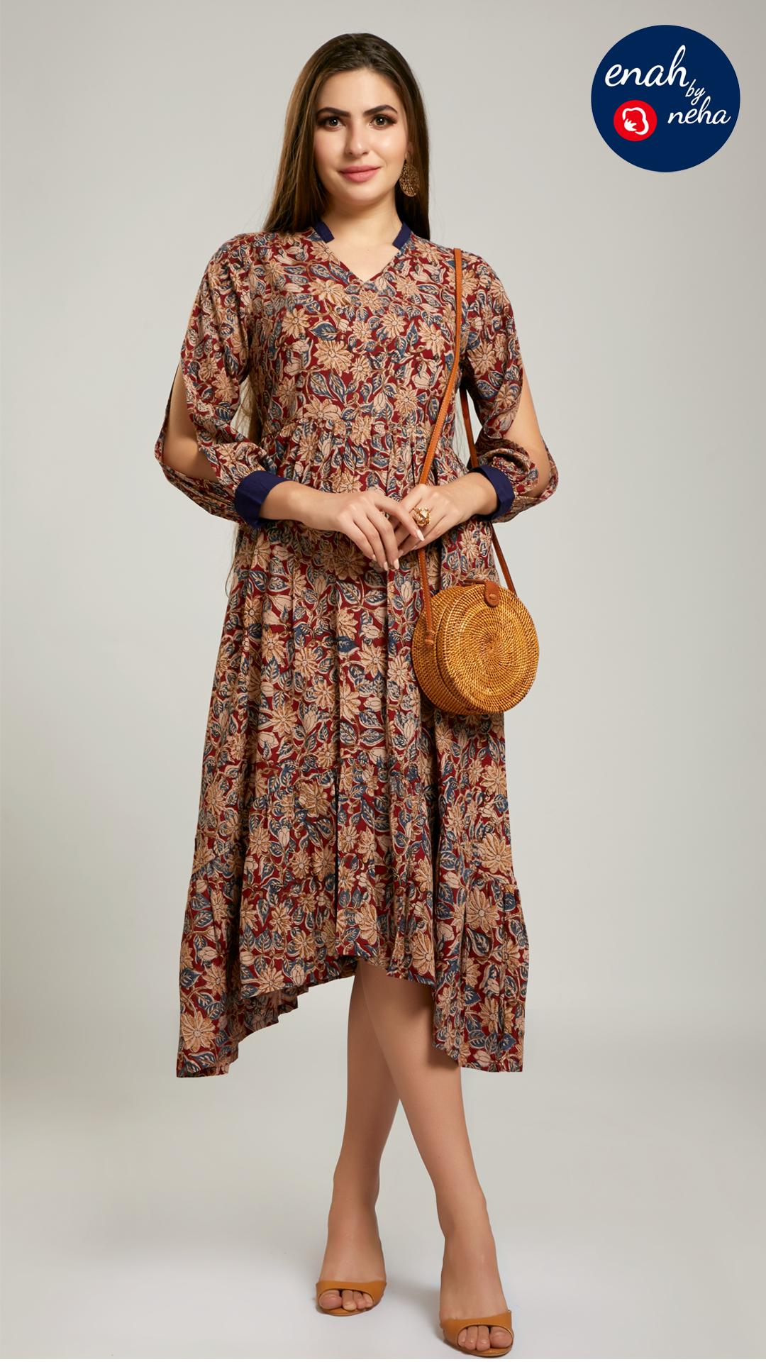 Long kalamkari dress