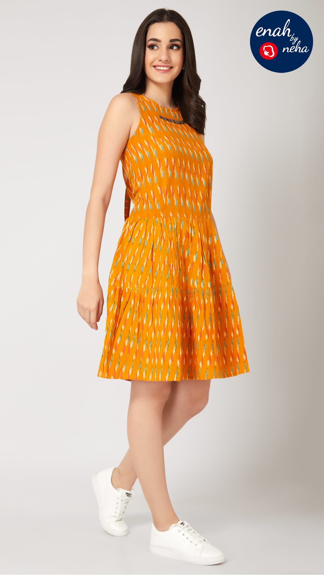 Ikat short dress