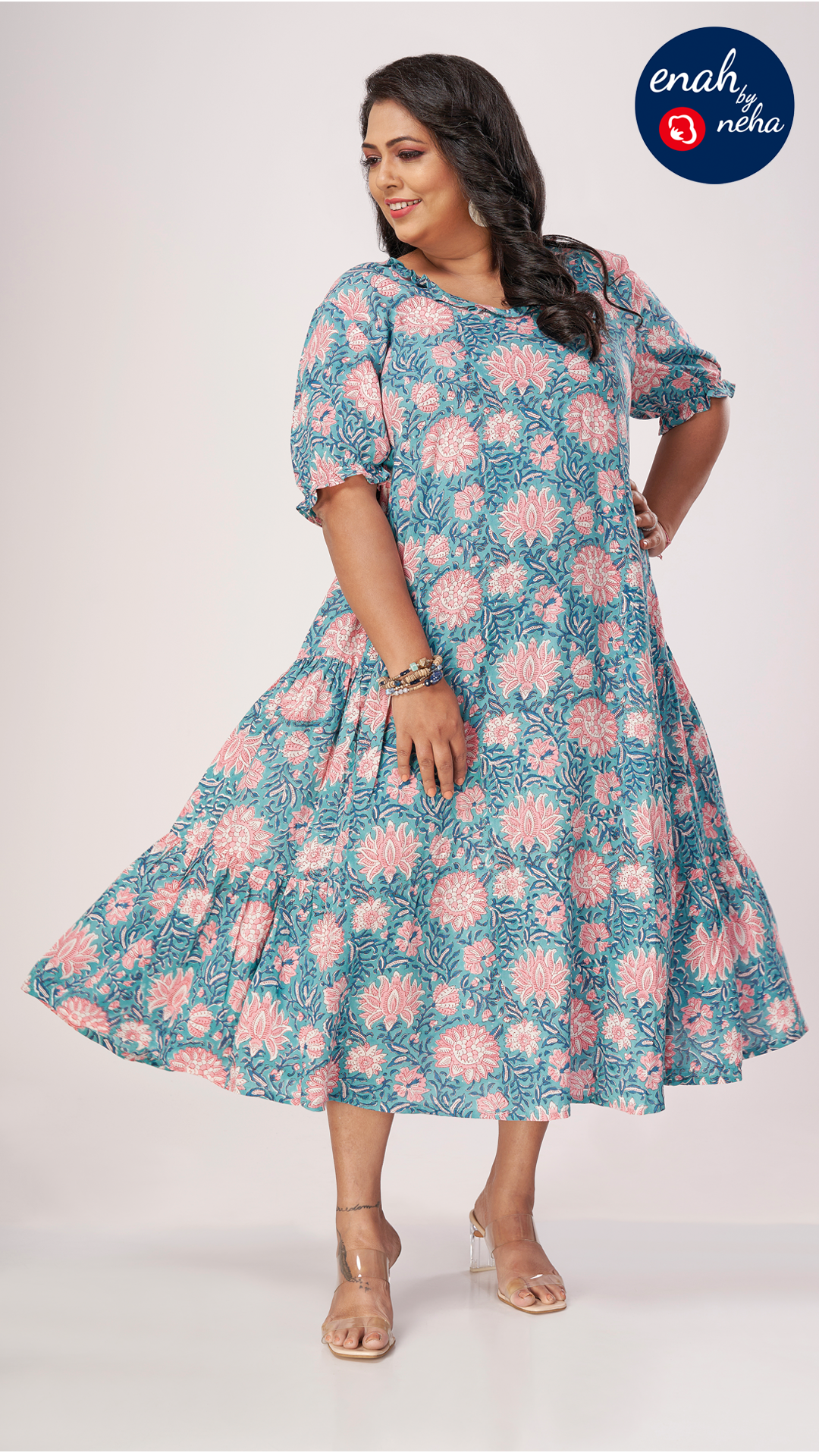 Floral plus size dress