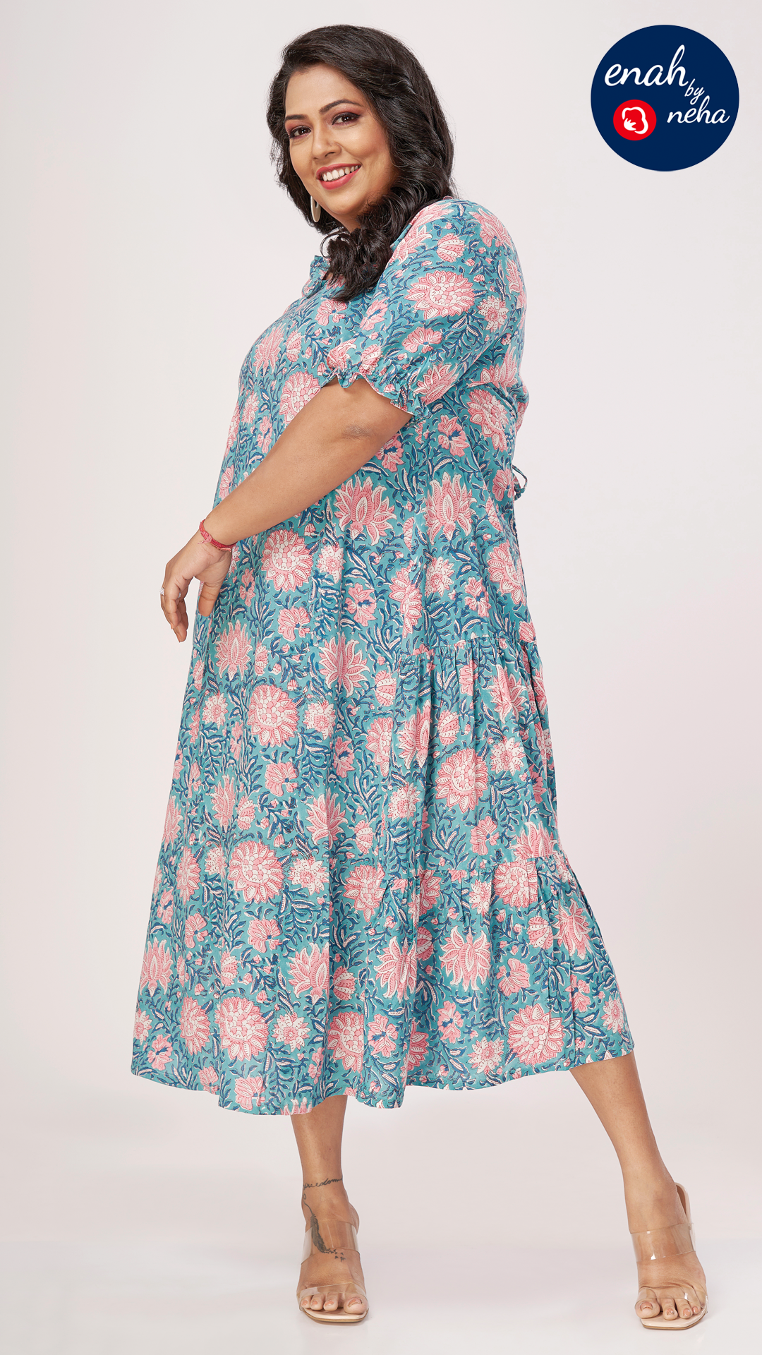 Floral plus size dress