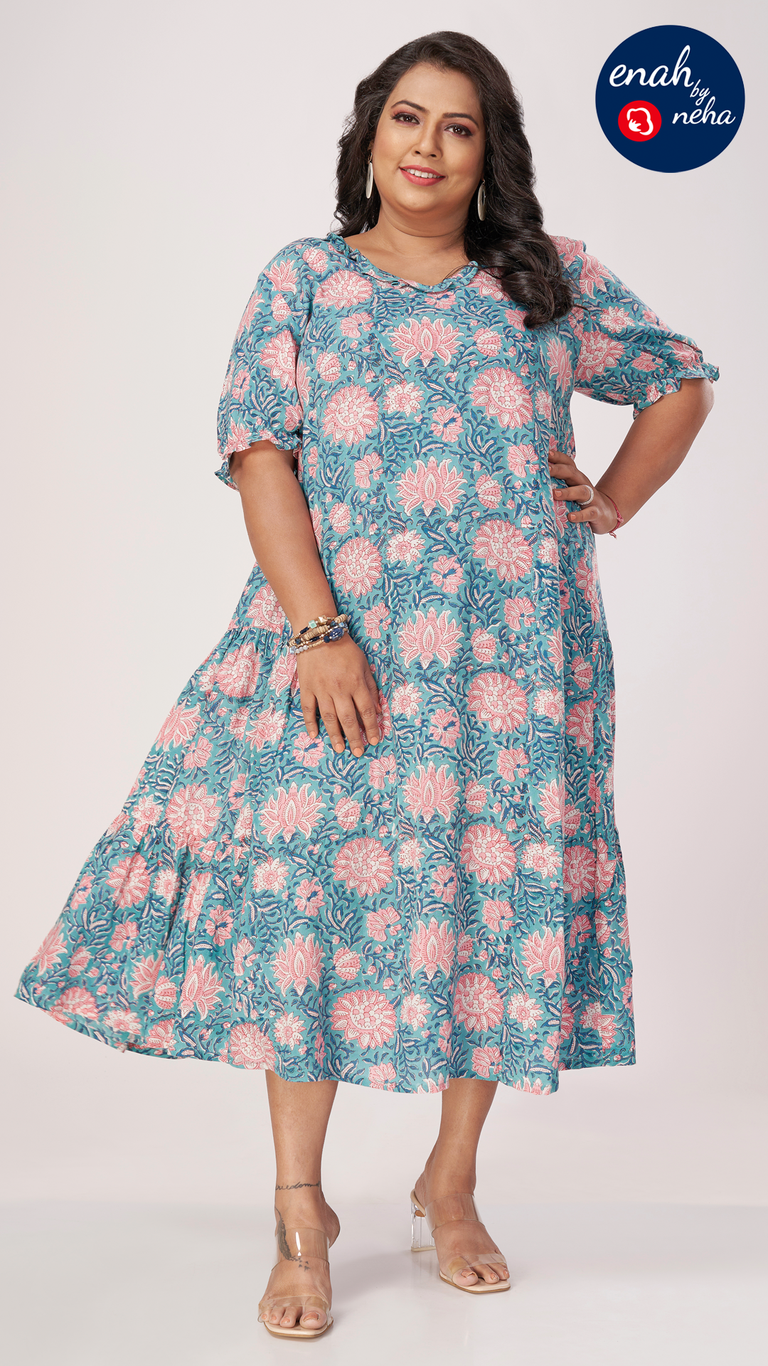Floral plus size dress