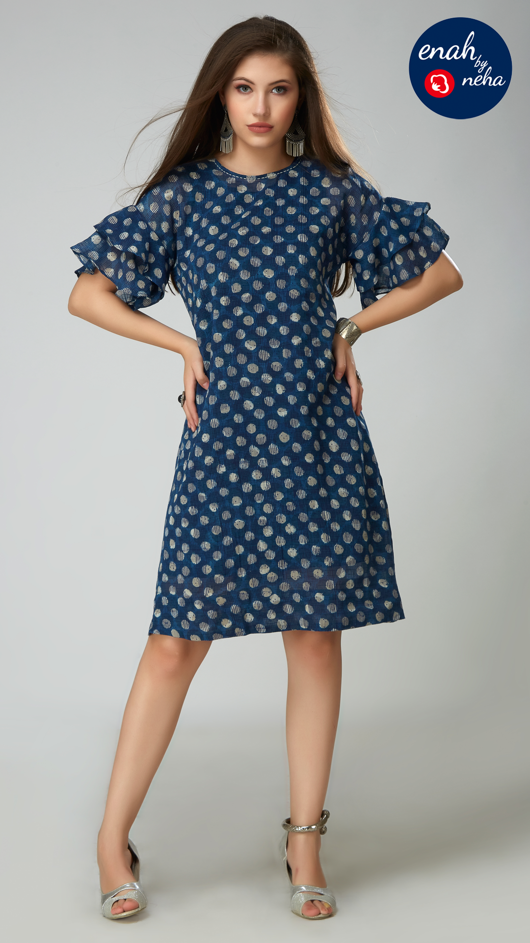 Indigo short dress