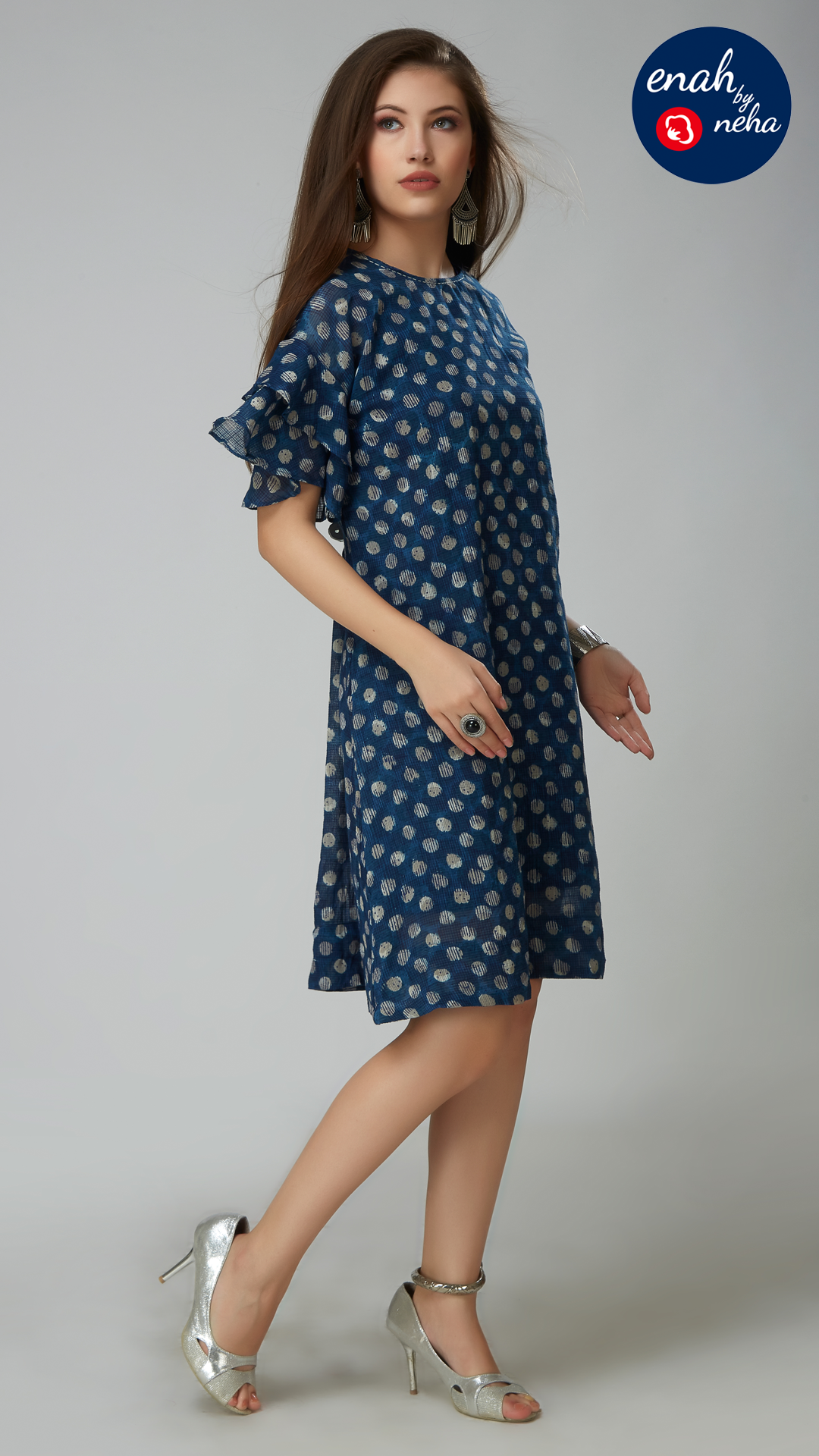 Indigo short dress