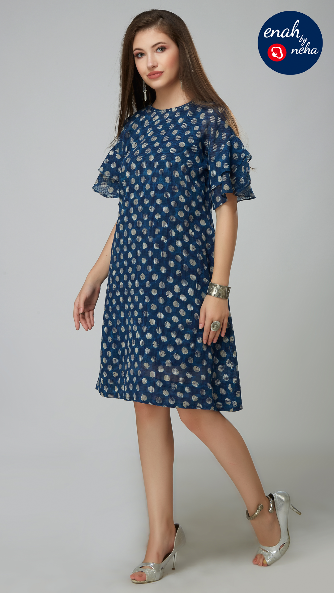 Indigo short dress
