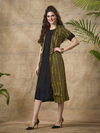 Modal Silk Ajrakh jacket dress