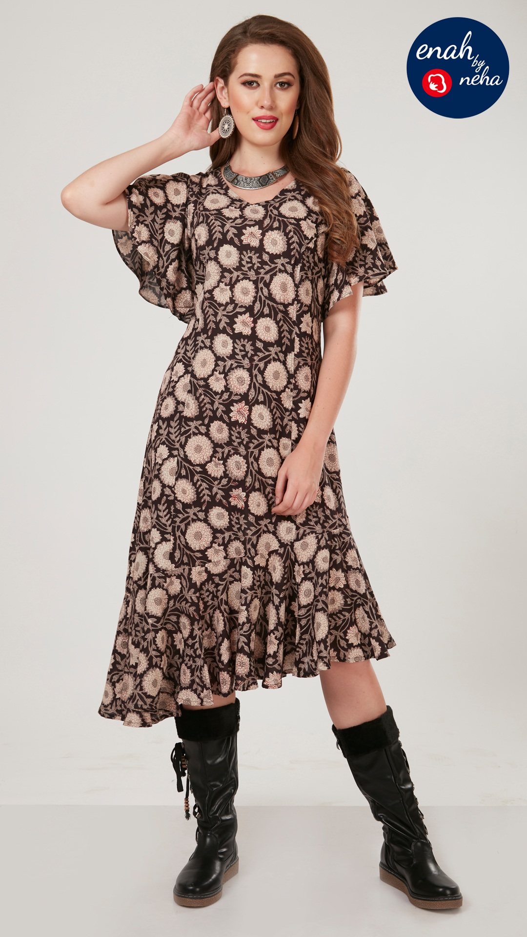 Asymmetrical hem dress