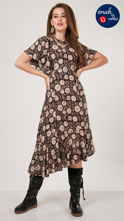 Asymmetrical hem dress