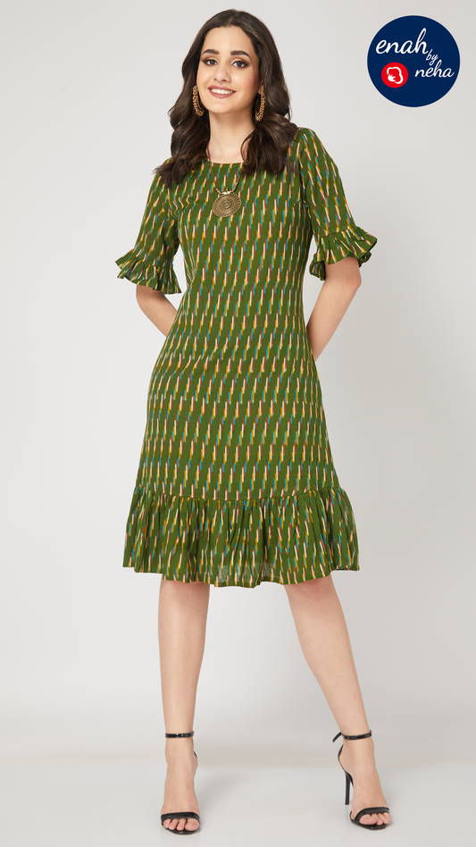 Ikat short dress