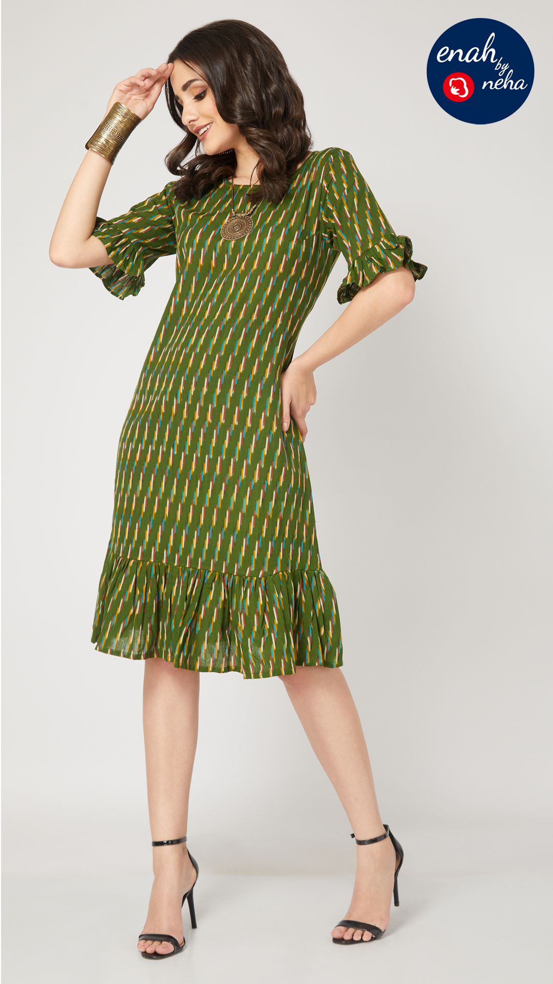 Ikat short dress