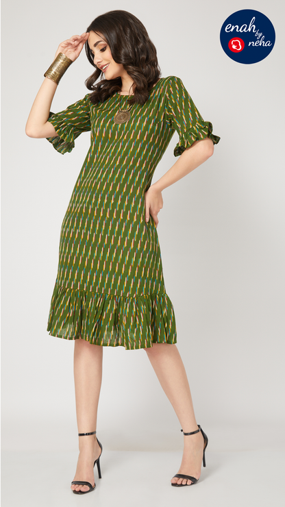 Ikat short dress