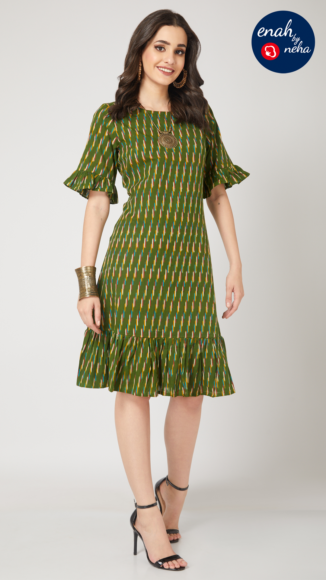 Ikat short dress