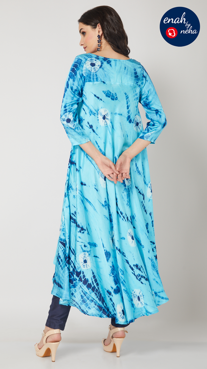 Satin long dress