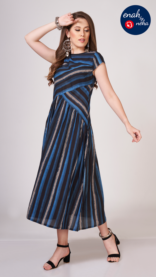 Long striped dress