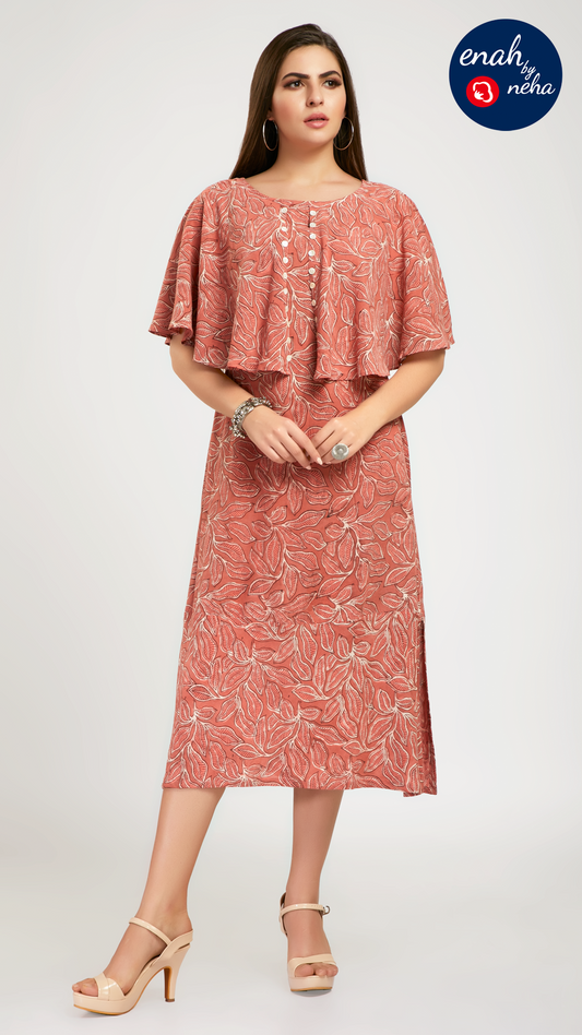 Cape style dress