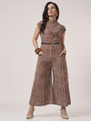 Kalamkari Jumpsuit with Belt