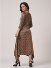 Modal Silk Ajrakh Flared Dress