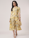 Floral Zip-Front Dress