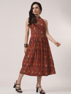 Modal Zipper front Dress