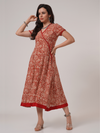 Kalamkari Angarakha Dress