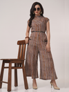 Kalamkari Jumpsuit with Belt