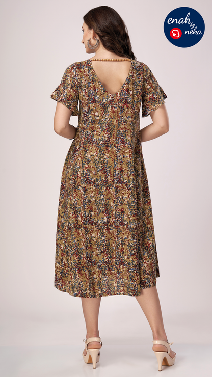 Back beads dress