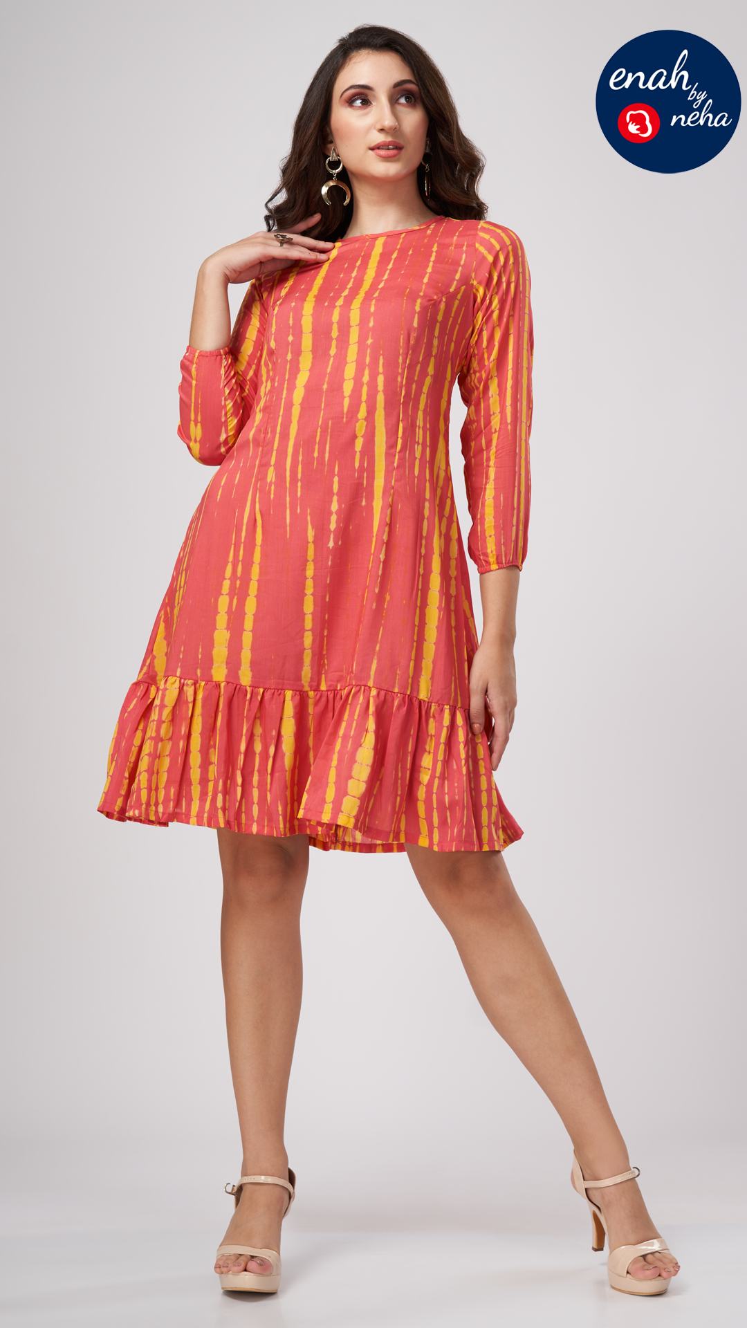 Tie-dye short dress