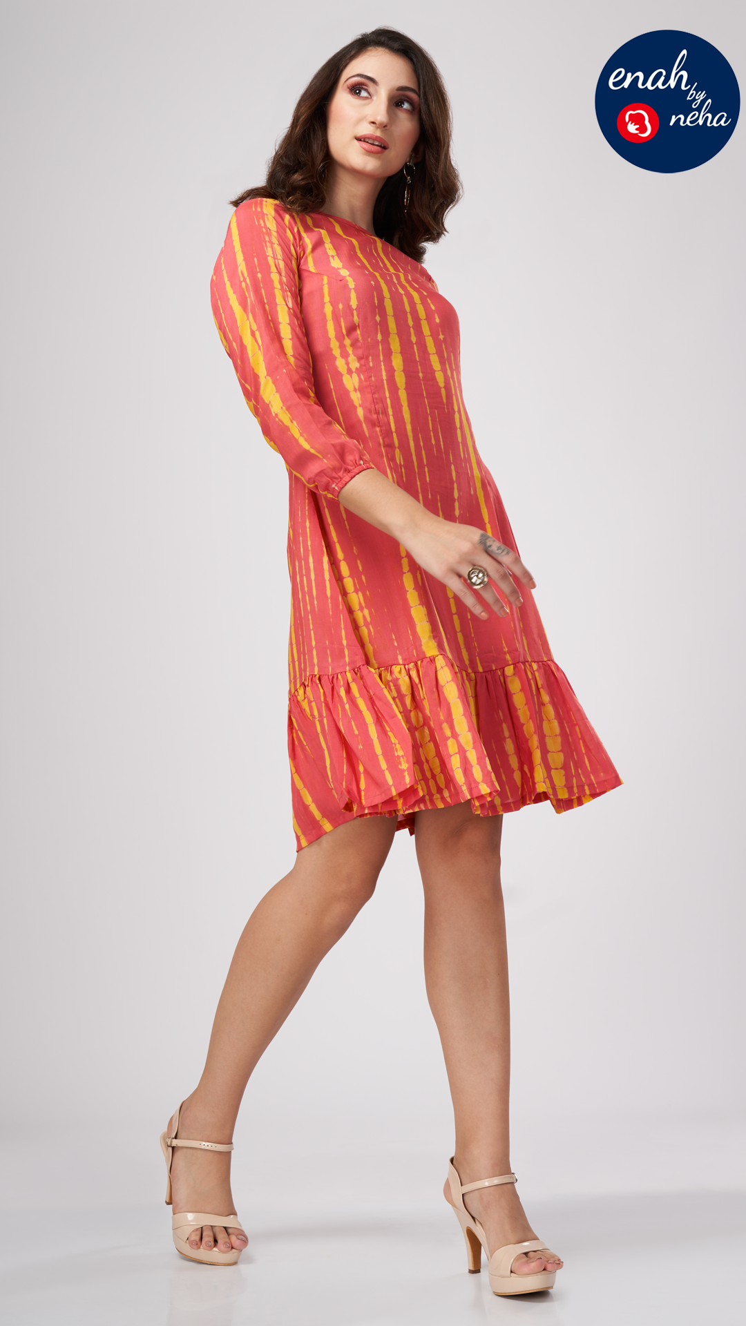 Tie-dye short dress