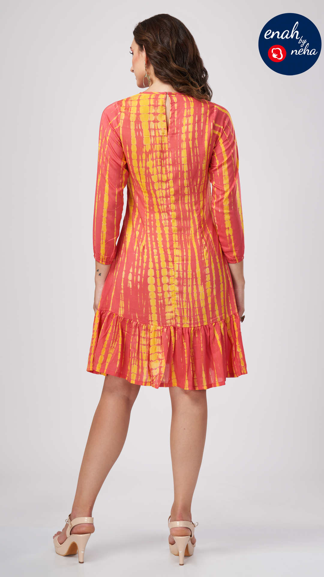 Tie-dye short dress