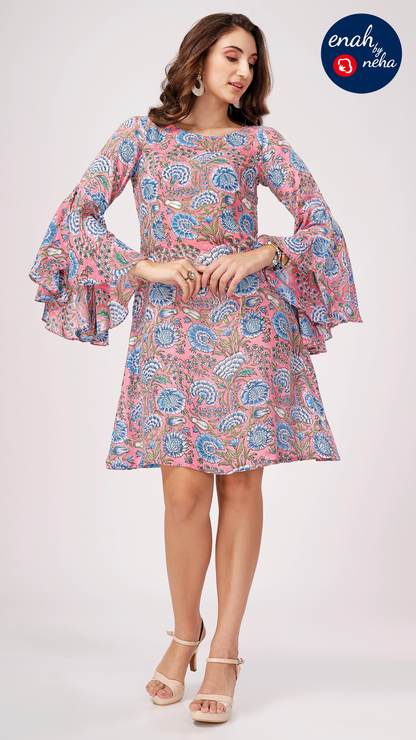 Bell sleeve dress
