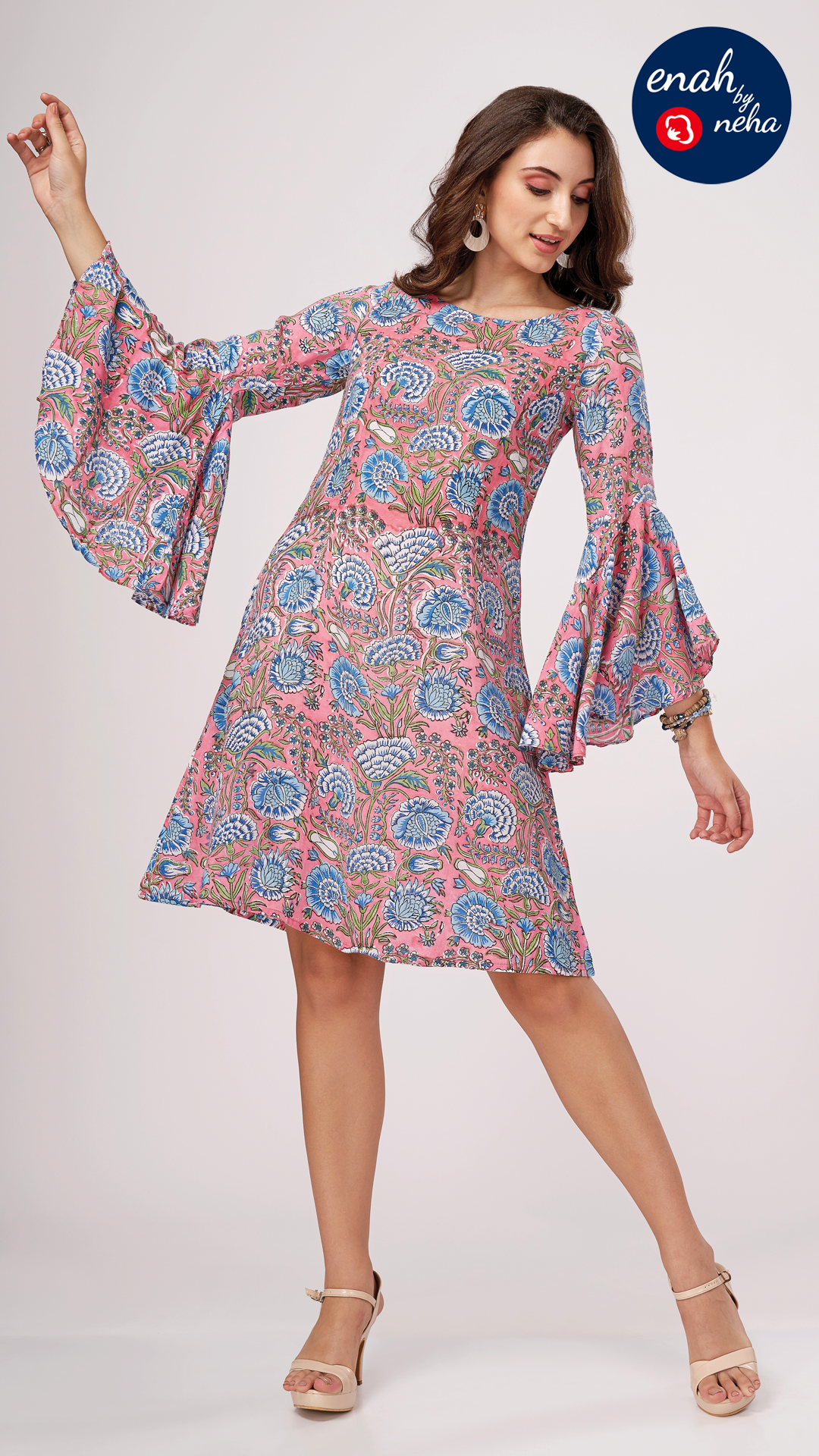 Bell sleeve dress