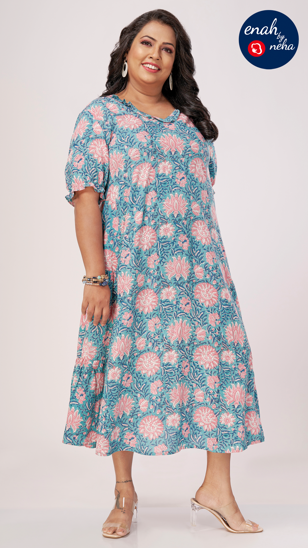 Floral plus size dress