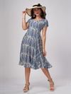 Modal Indigo striped dress