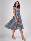 Modal Indigo striped dress