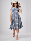 Modal Indigo striped dress
