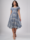 Modal Indigo striped dress