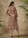 Kalamkari pin-tuck dress