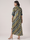 Modal Silk Ajrakh Shirt Dress