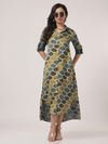 Modal Silk Ajrakh Shirt Dress