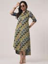 Modal Silk Ajrakh Shirt Dress