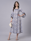 Frill Sleeve Modal Dress