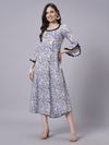 Frill Sleeve Modal Dress