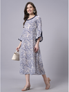 Frill Sleeve Modal Dress
