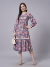 Sanganeri Floral Dress