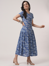 Indigo Dhabu Modal Cotton Dress