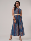 Kalamkari Jumpsuit with Belt