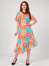 Printed Cotton asymmetrical Dress