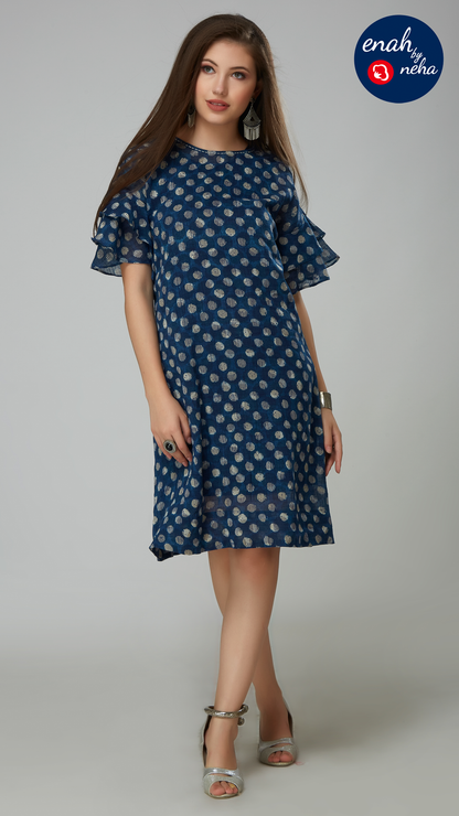 Indigo short dress