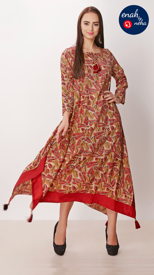 Handkerchief cut dress