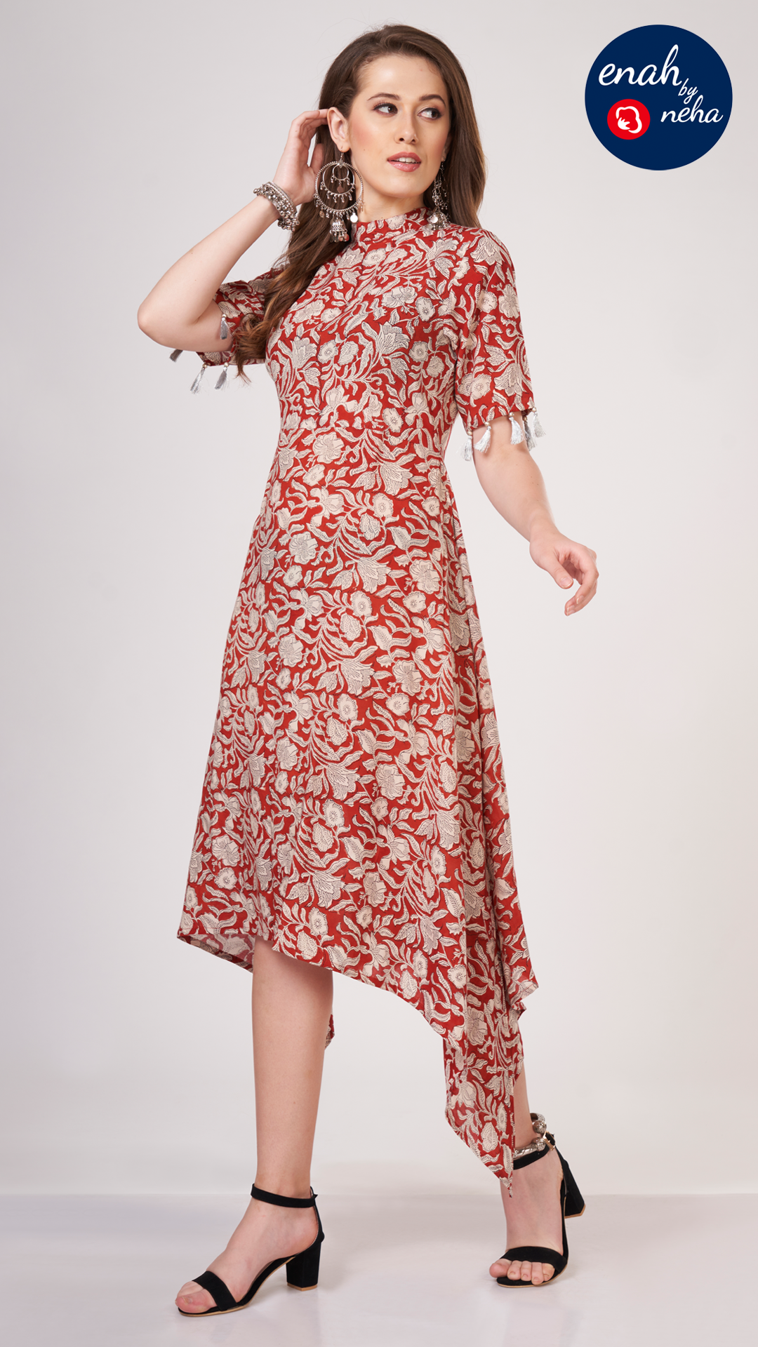Handkerchief cut dress
